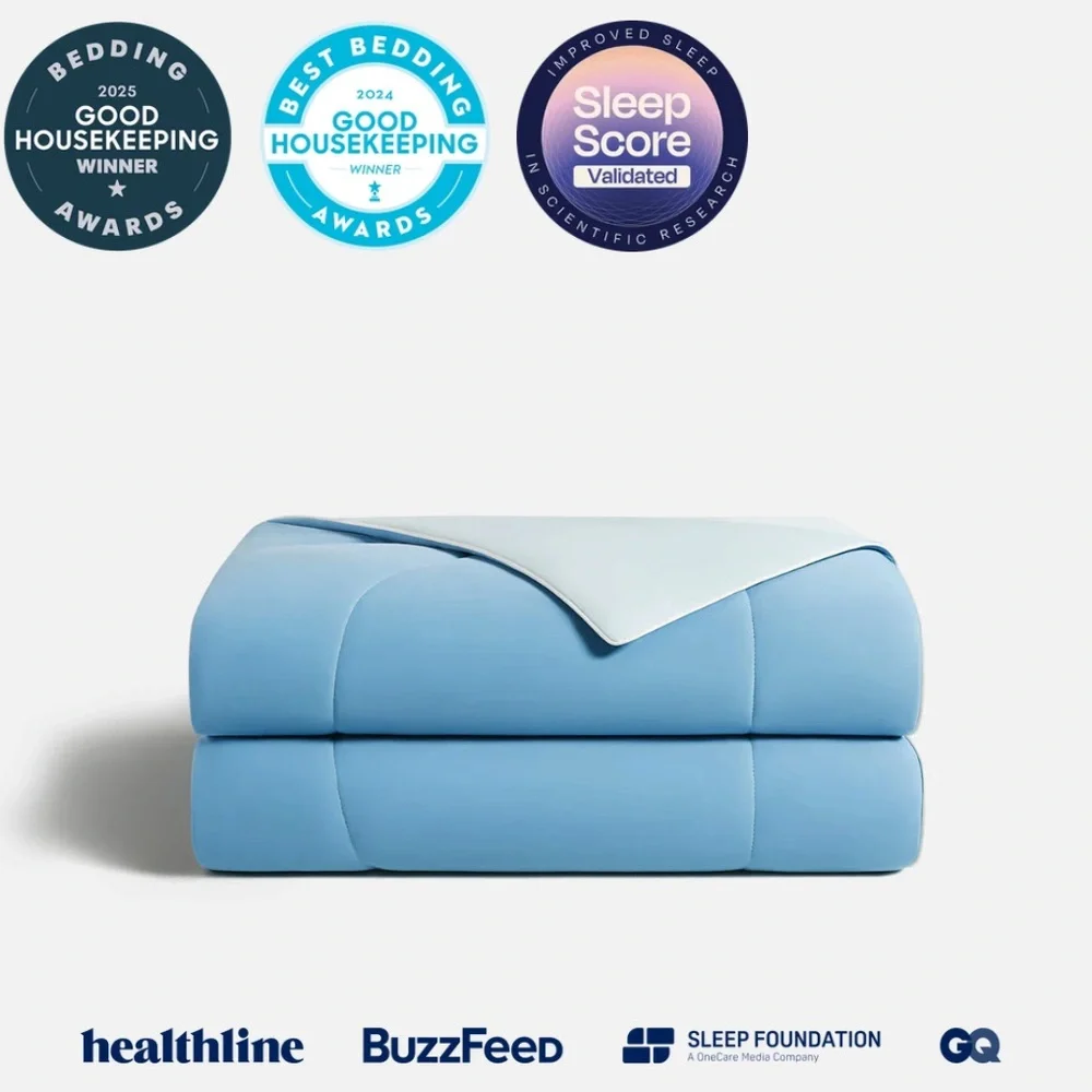 REST Evercool Cooling Comforter in Aqua Blue - King and Queen